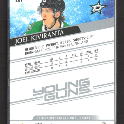 2020 Upper Deck Series 1 Young Guns Joel Kiviranta #207