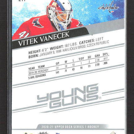 2020 Upper Deck Series 1 Young Guns Vitek Vanecek #211