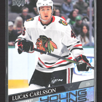 2020 Upper Deck Series 1 Young Guns Lucas Carlsson #212