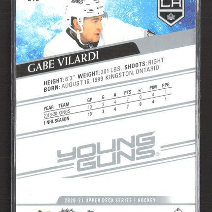 2020 Upper Deck Series 1 Young Guns Gabe Vilardi #215