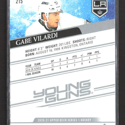 2020 Upper Deck Series 1 Young Guns Gabe Vilardi #215