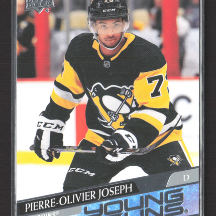 2020 Upper Deck Series 1 Young Guns Pierre-Olivier Joseph #216