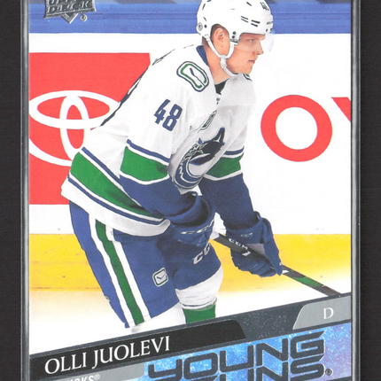 2020 Upper Deck Series 1 Young Guns Olli Juolevi #222
