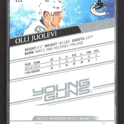 2020 Upper Deck Series 1 Young Guns Olli Juolevi #222