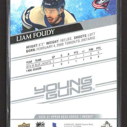 2020 Upper Deck Series 1 Young Guns Liam Foudy #224