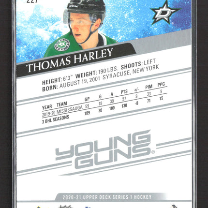 2020 Upper Deck Series 1 Young Guns Thomas Harley #227