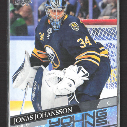 2020 Upper Deck Series 1 Young Guns Jonas Johansson #228