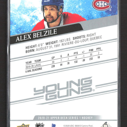 2020 Upper Deck Series 1 Young Guns Alex Belzile #230