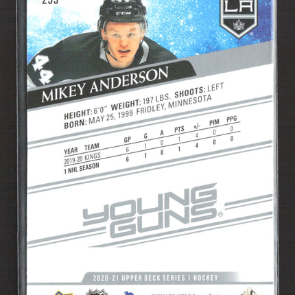 2020 Upper Deck Series 1 Young Guns Mikey Anderson #233