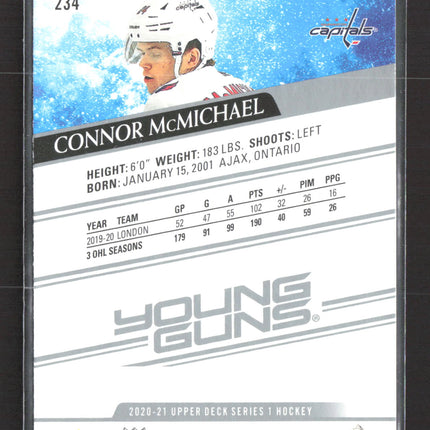 2020 Upper Deck Series 1 Young Guns Connor McMichael #234