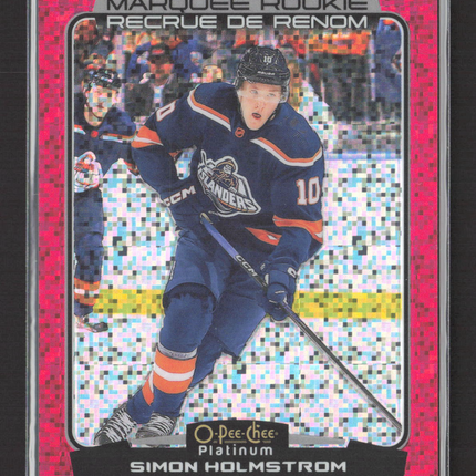 2023 O-Pee-Chee Platinum Marquee Rookie Simon Holmstrom #270 Violet Pixels /299