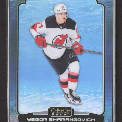 2023 O-Pee-Chee Platinum Yegor Sharangovich #157 Aquamarine 062/149