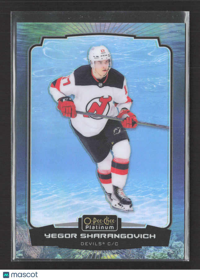 2023 O-Pee-Chee Platinum Yegor Sharangovich #157 Aquamarine 062/149
