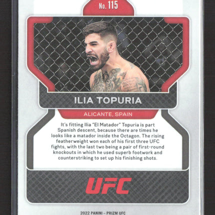 2022 Panini Prizm UFC Ilia Topuria #115 RC