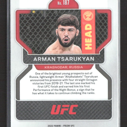 2022 Panini Prizm UFC Arman Tsarukyan #187 RC