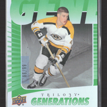 2024 Upper Deck Trilogy Generations Bobby Orr #TG-10A Green 86/99