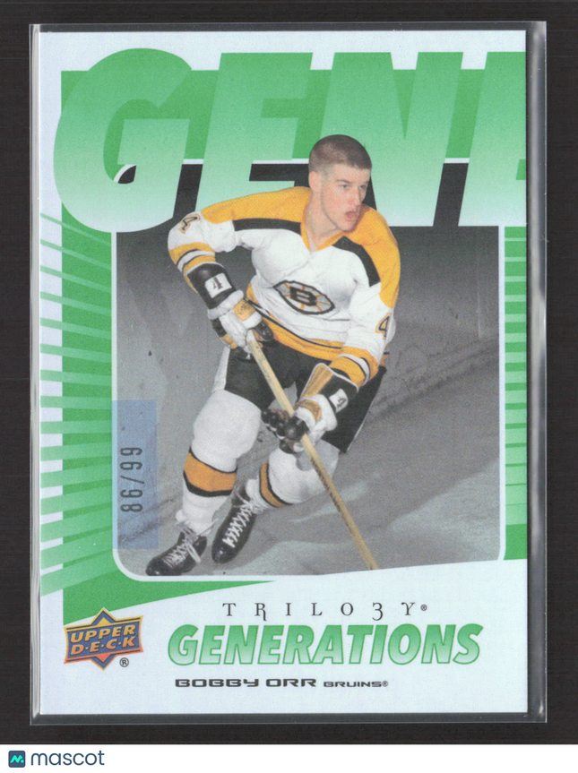 2024 Upper Deck Trilogy Generations Bobby Orr #TG-10A Green 86/99