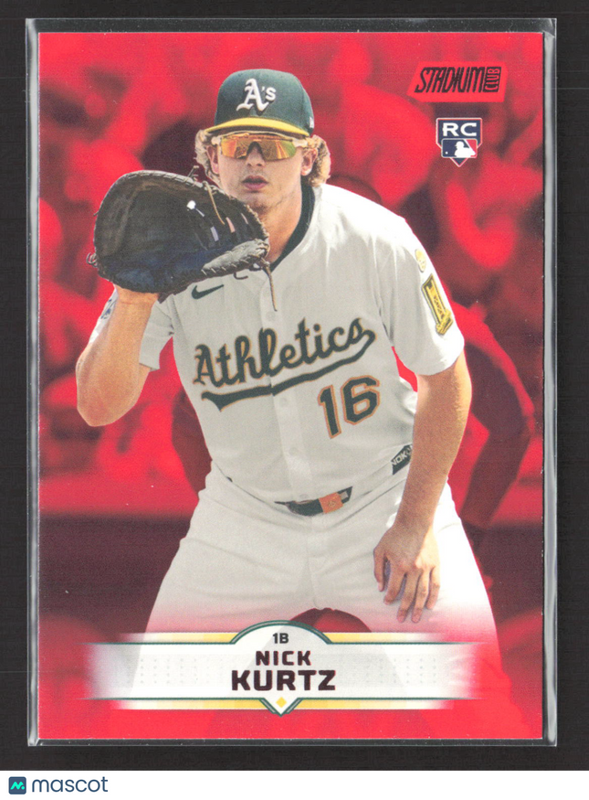 2025 Topps Stadium Club Nick Kurtz #9 Red RC