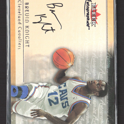 2000 Fleer Autographics Brevin Knight Authentic Autograph Auto