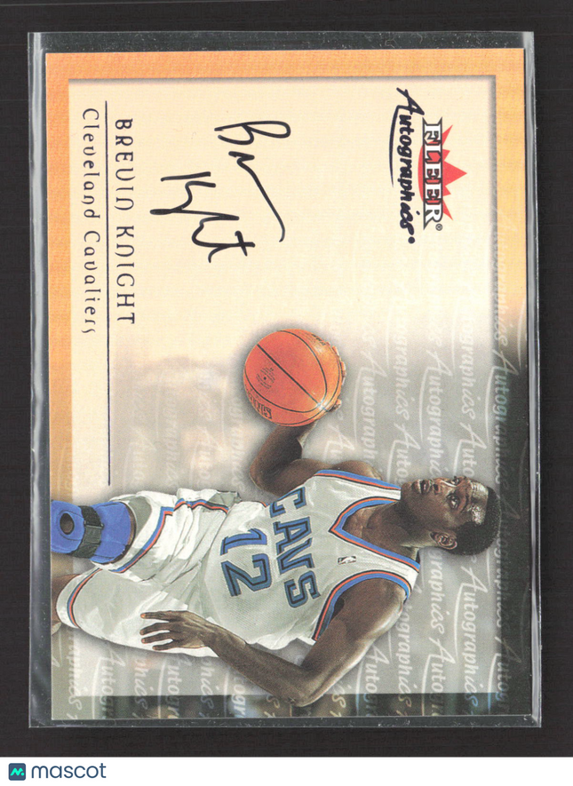 2000 Fleer Autographics Brevin Knight Authentic Autograph Auto