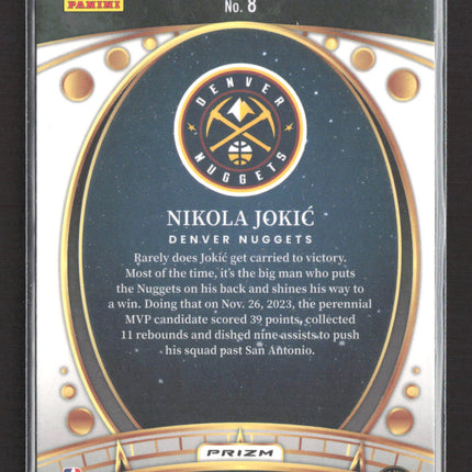 2024 Panini Select Prizm Lodestar Nikola Jokic #8 Flash