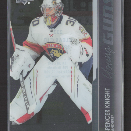 2021 Upper Deck Series 1 Young Guns Spencer Knight #223 Clear Cut
