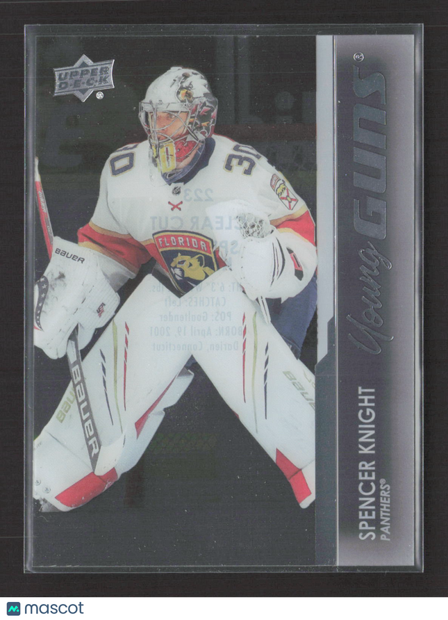 2021 Upper Deck Series 1 Young Guns Spencer Knight #223 Clear Cut