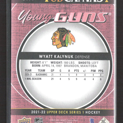 2021 Upper Deck Series 1 UD Canvas Young Guns Wyatt Kalynuk #C114