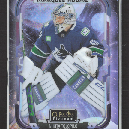 2026 O-Pee-Chee Platinum Marquee Rookie Nikita Tolopilo #264 Cosmic 64/65