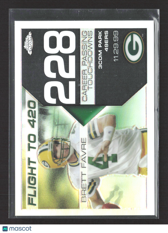 2008 Topps Chrome Flight to 420 Brett Favre #BFC-228 Refractor /199