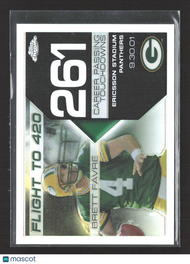 2008 Topps Chrome Flight to 420 Brett Favre #BFC-261 Refractor /199
