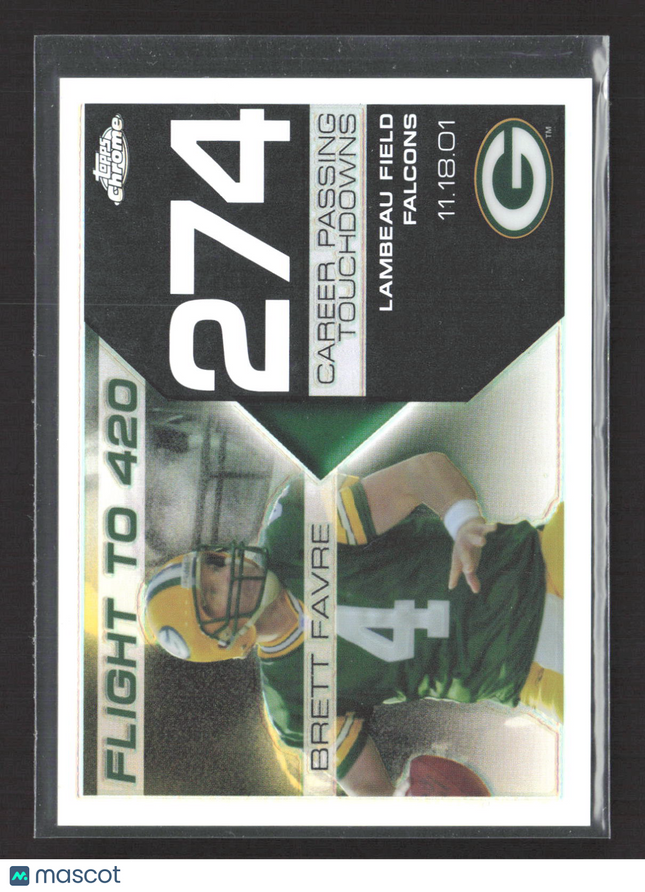 2008 Topps Chrome Flight to 420 Brett Favre #BFC-274 Refractor /199