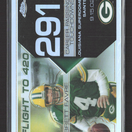 2008 Topps Chrome Flight to 420 Brett Favre #BFC-291 Refractor /199