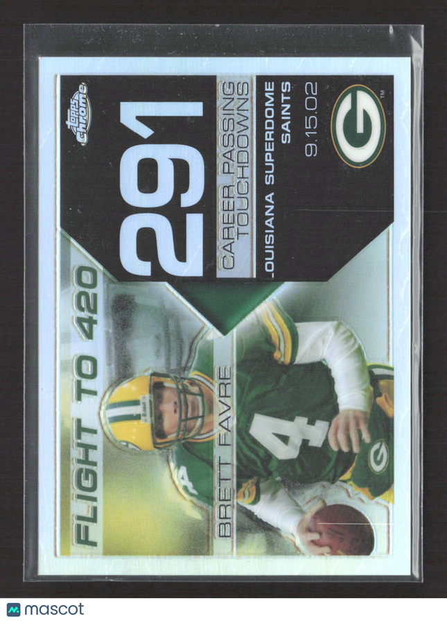 2008 Topps Chrome Flight to 420 Brett Favre #BFC-291 Refractor /199
