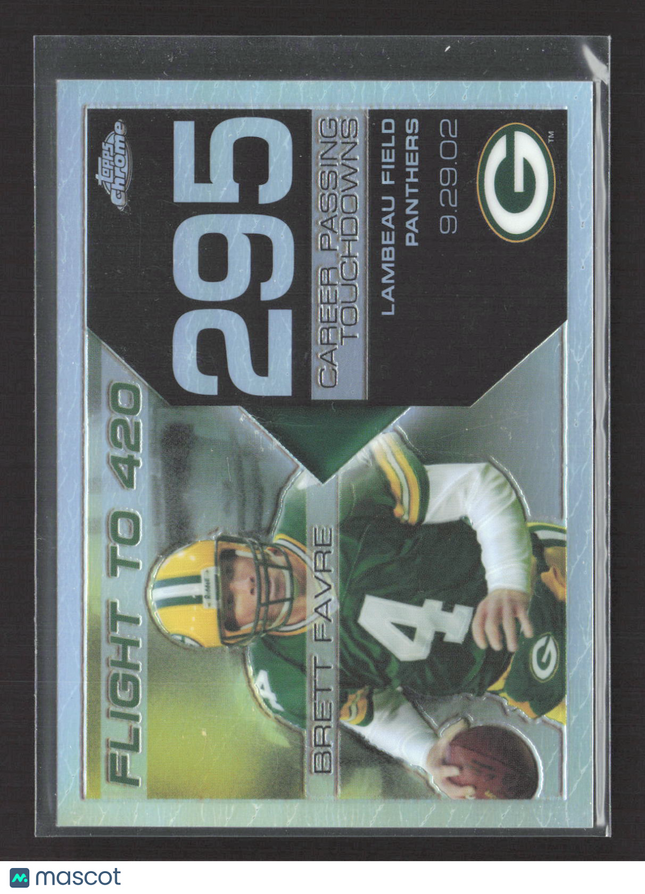 2008 Topps Chrome Flight to 420 Brett Favre #BFC-295 Refractor /199