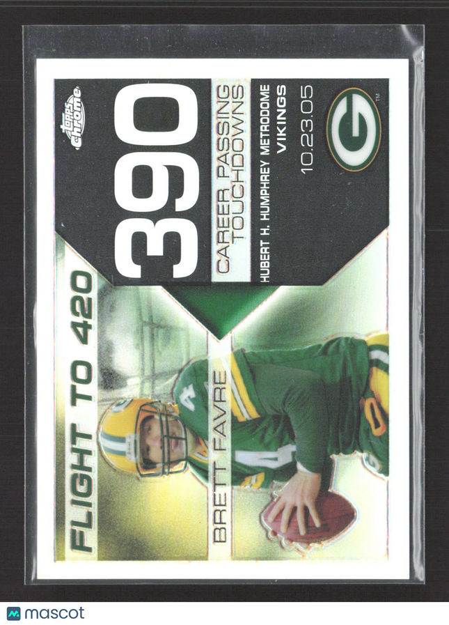 2008 Topps Chrome Flight to 420 Brett Favre #BFC-390 Refractor /199