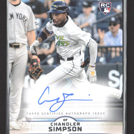 2025 Topps Stadium Club Chandler Simpson #SCBA-CSI RC Auto
