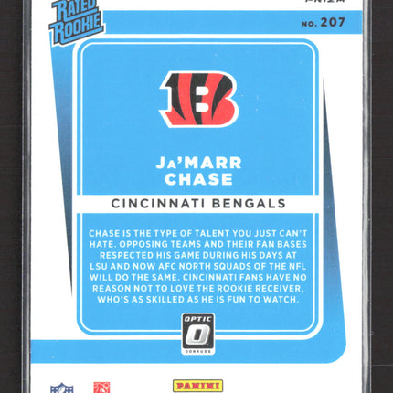 2021 Panini Donruss Optic Prizm Ja'Marr Chase #207 Holo