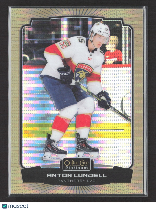 2023 O-Pee-Chee Platinum Anton Lundell #13 Seismic Gold 48/50