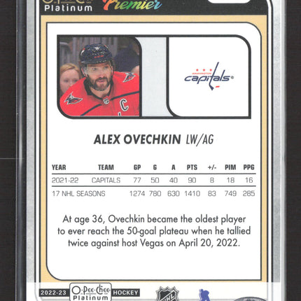 2023 O-Pee-Chee Platinum Premier Alex Ovechkin #OP4