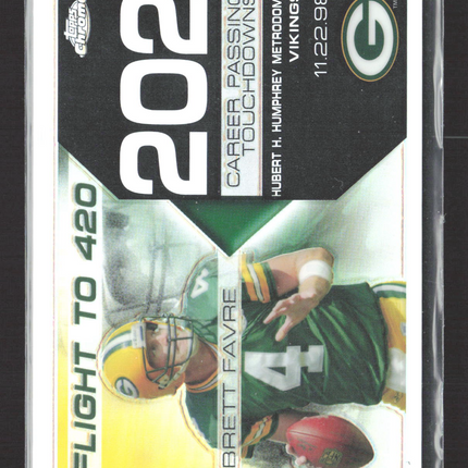 2008 Topps Chrome Flight to 420 Brett Favre #BFC-202 Refractor /199