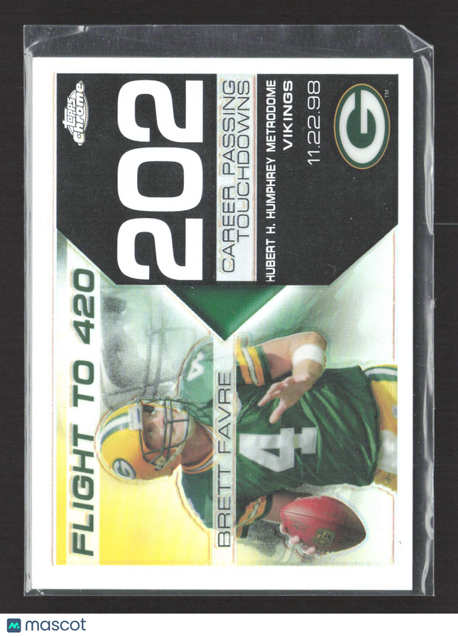 2008 Topps Chrome Flight to 420 Brett Favre #BFC-202 Refractor /199
