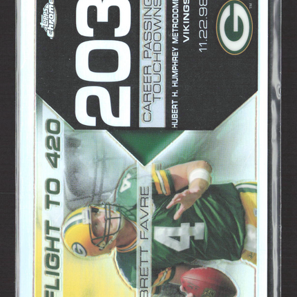 2008 Topps Chrome Flight to 420 Brett Favre #BFC-203 Refractor /199