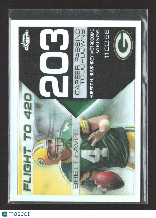 2008 Topps Chrome Flight to 420 Brett Favre #BFC-203 Refractor /199
