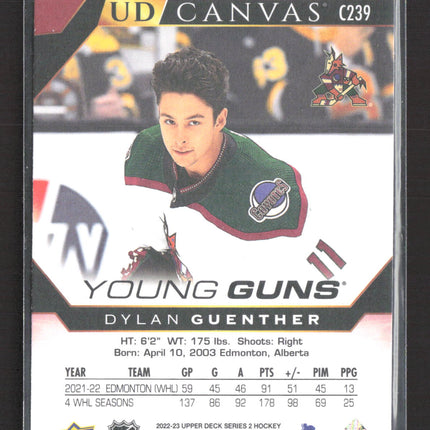 2023 Upper Deck Series 2 UD Canvas Young Guns Dylan Guenther #C239