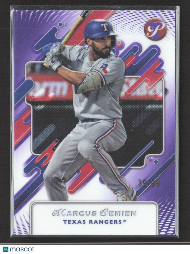 2025 Topps Pristine Marcus Semien #202 Purple 39/99