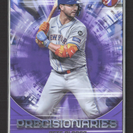 2025 Topps Pristine Precisionaries Pete Alonso #PR-23 Purple 42/99