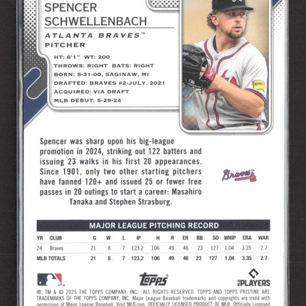 2025 Topps Pristine Spencer Schwellenbach #17 RC 134/199