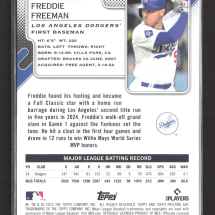 2025 Topps Pristine Freddie Freeman #192 Blue 152/199