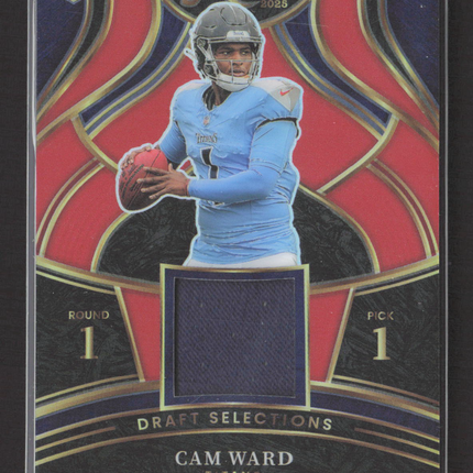 2026 Panini Select Prizm Draft Selections Cam Ward #DSM-CWD Jersey Red